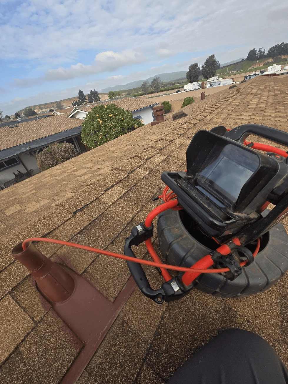 Sewer camera inspection footage